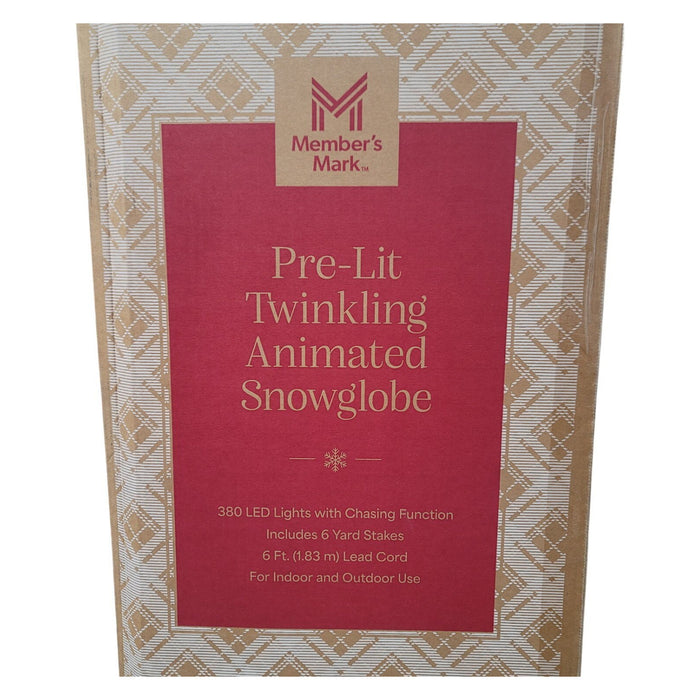 Member's Mark 80" Pre-Lit Twinkling Animated Snow Globe