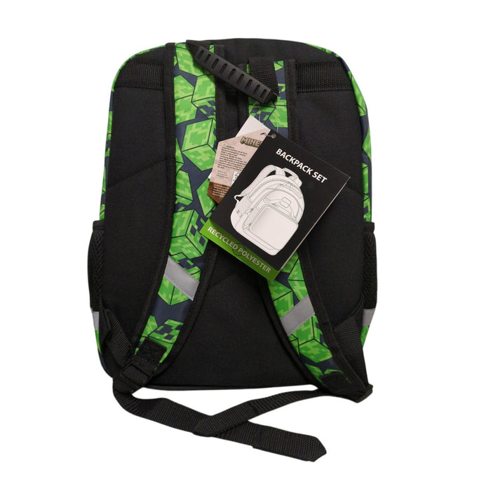Bioworld Kids Licensed Backpack & Lunch Bag Set, Minecraft, 16in