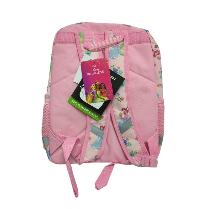 Bioworld Kids Licensed 16" Backpack & Lunch Bag Set, Disney Princess