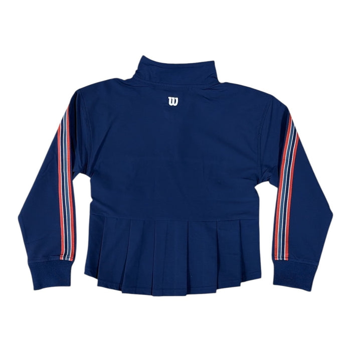 Wilson Girls Quarter-Zip Stand Collar Flared Pullover