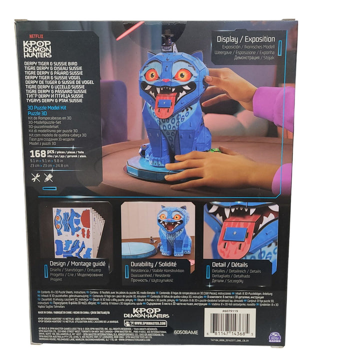 4D Build Kpop Demon Hunters Derpy Tiger & Sussie Bird 3D Puzzle Model Kit