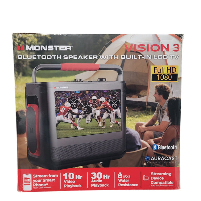 Monster Vision 3rd Generation 15.6" Portable Video Bluetooth Speaker