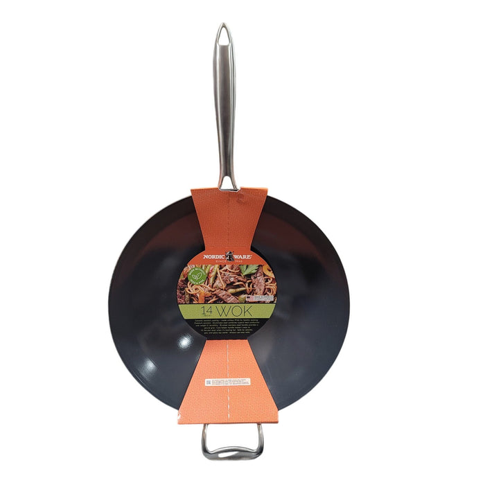 Nordic Ware 14" Ceramic Nonstick Spun Wok