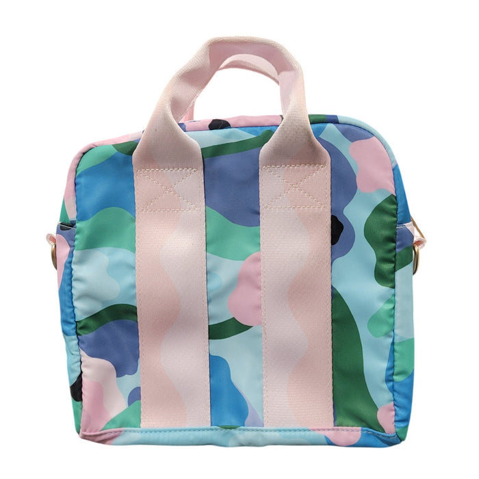 The Somewhere Co Lunch Tote, Carry Handle & Shoulder Strap, (Honey Dew)