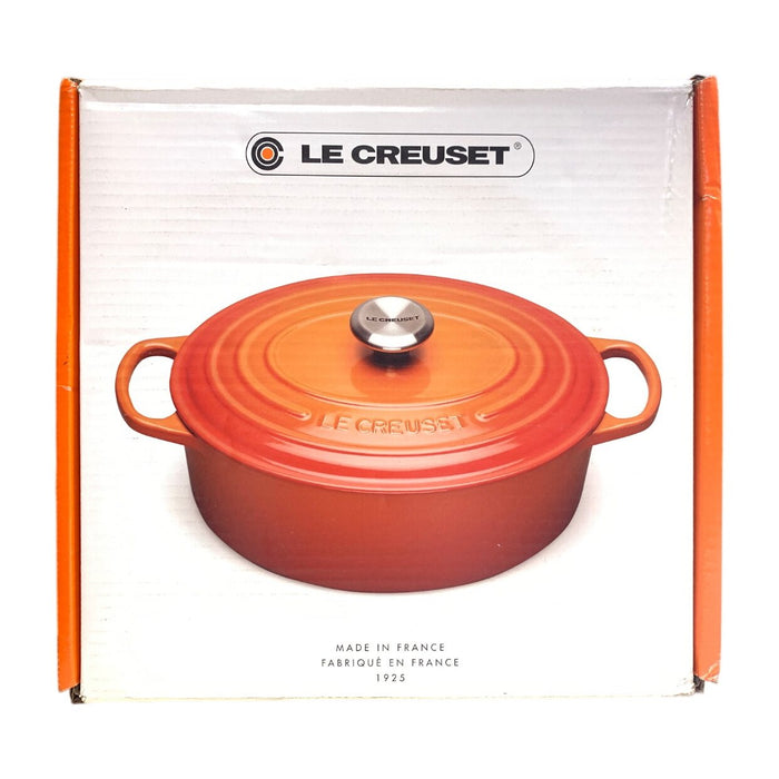 Le Creuset Signature 5-Quart Enameled Cast Iron Oval Dutch Oven – Flame