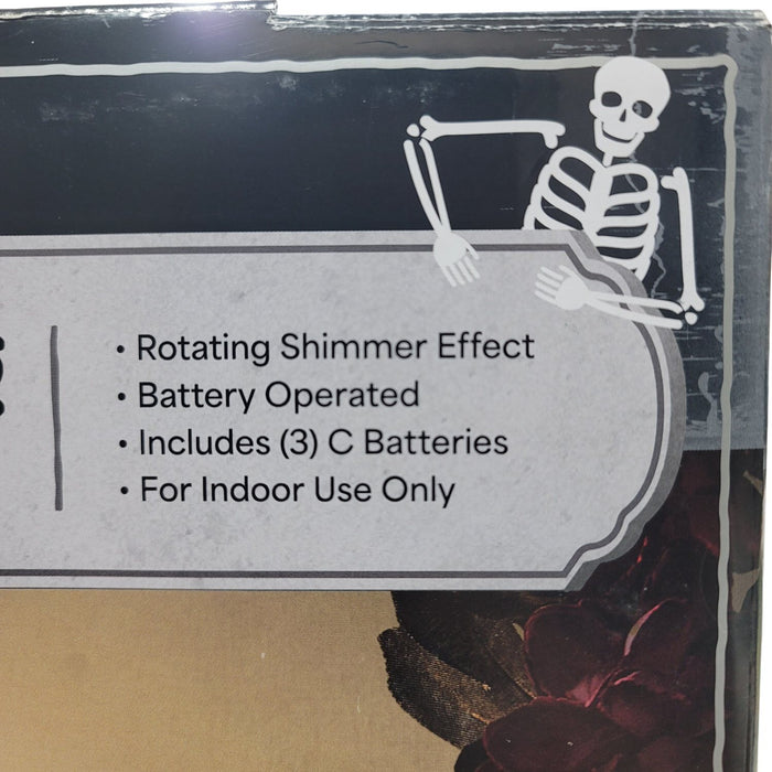 Member's Mark Pre-Lit Rotating Shimmering Pumpkin with On/Off Timer, Black