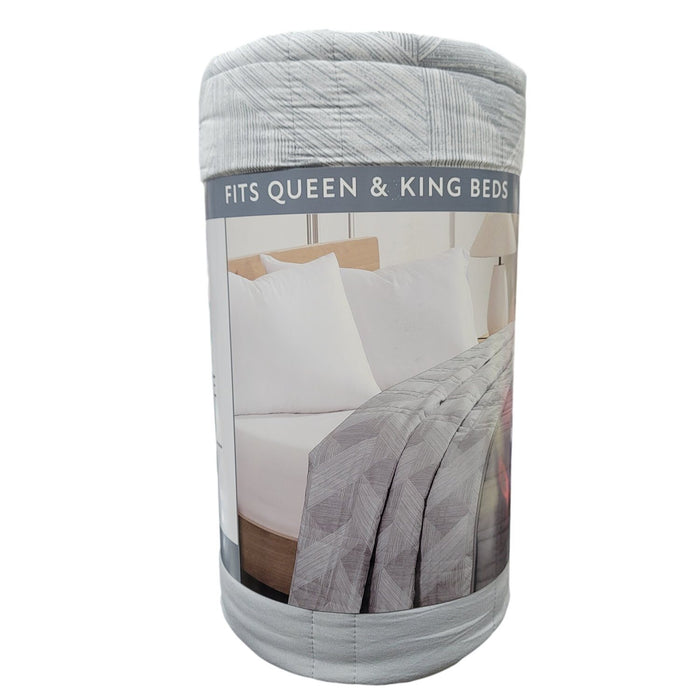 Member's Mark Oversized Down Alternative Reversible Blanket, 94" x 106" (Silver)