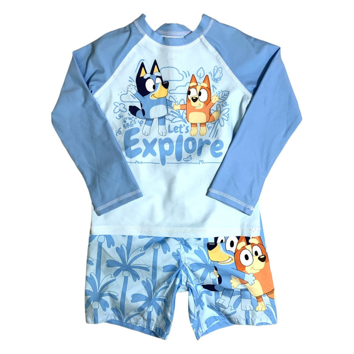 Licensed Character Toddler Boy's 2-Piece Rashguard and Bathing Suit Set