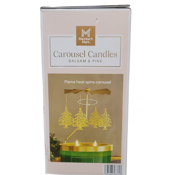 Member's Mark Carousel Soy Wax Blend Candle, Set of 2, Balsam and Pine