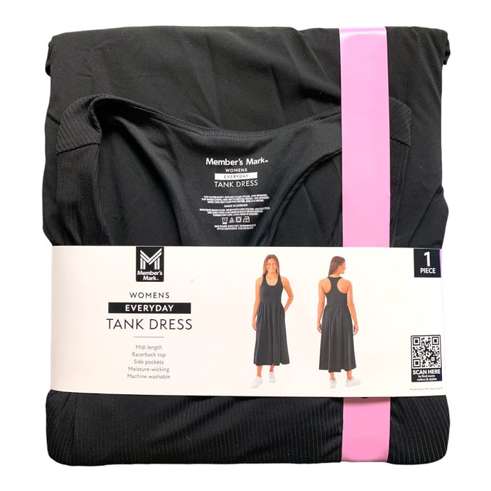 Member's Mark Women's Everyday Tank Dress, Mid-Length with Racerback Top