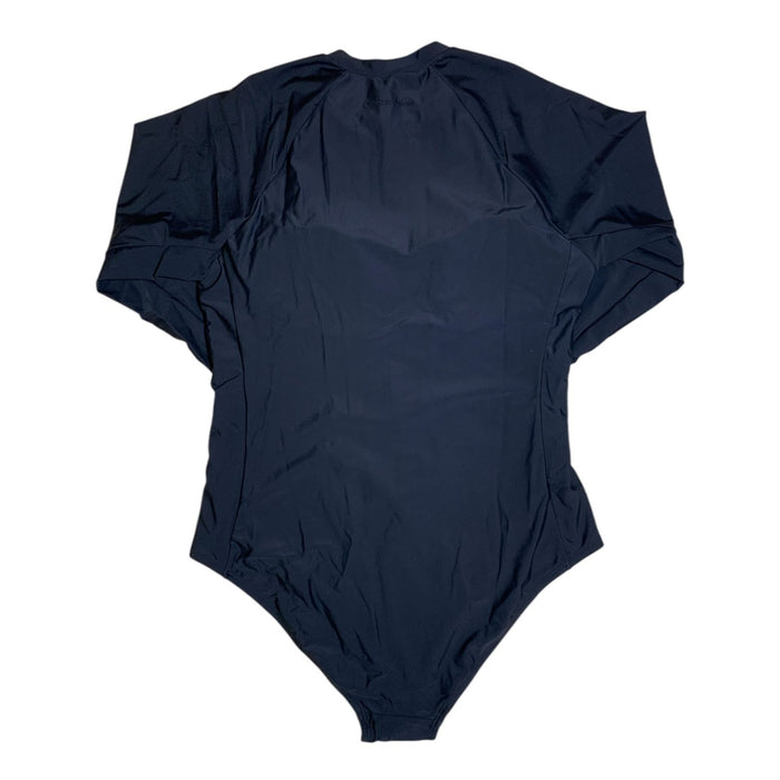 Outdoor Voices Women's Long Sleeve Front Zip Surfsuit, Highleg Bikini Silhouette