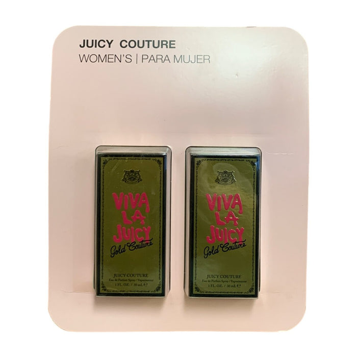 Viva La Juicy Gold Couture Eau de Parfum Spray, 1 fl oz / 30 mL, 2-Pack