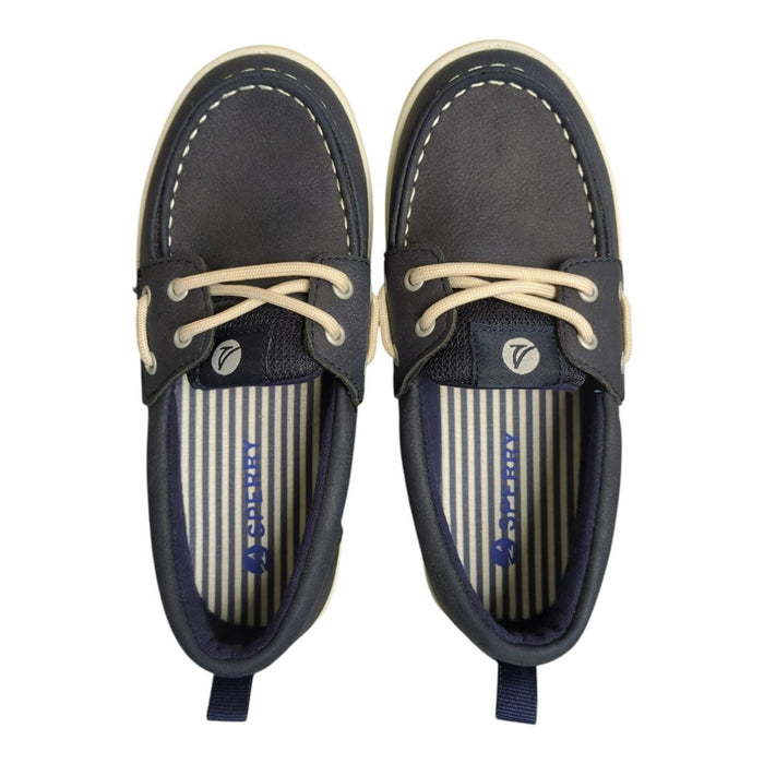 Sperry Boys Moc Toe Low Top Lace-Up Non-Slip Traction Sole Boat Shoe