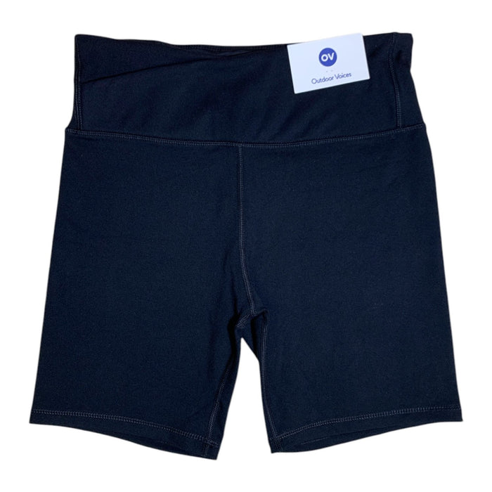 Outdoor Voices Women's CloudKnit Compression Bike Short with Back Zipper Pocket