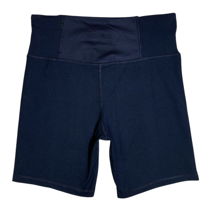 Outdoor Voices Women's CloudKnit Compression Bike Short with Back Zipper Pocket