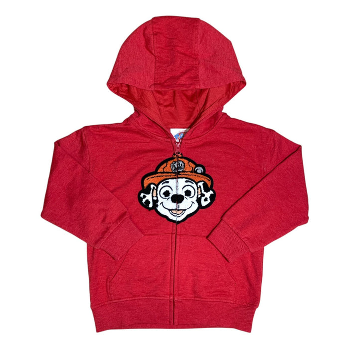 Licensed Character Toddler Boy's Front Zip Hooded Jacket with Chenille Applique
