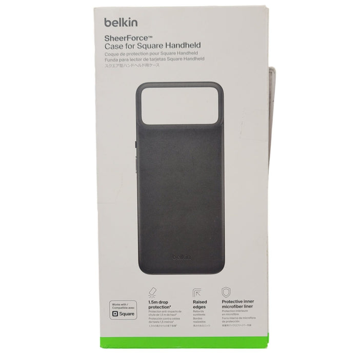 Belkin SheerForce Case for Square Handheld, Raised Edges, Carbon Black