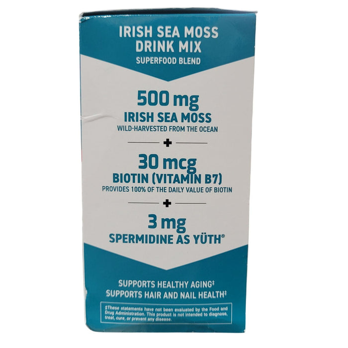 TruLabs Sea Moss Drink Mix Powder Pink Citrus and Dragon Fruit Lime 30 ct.
