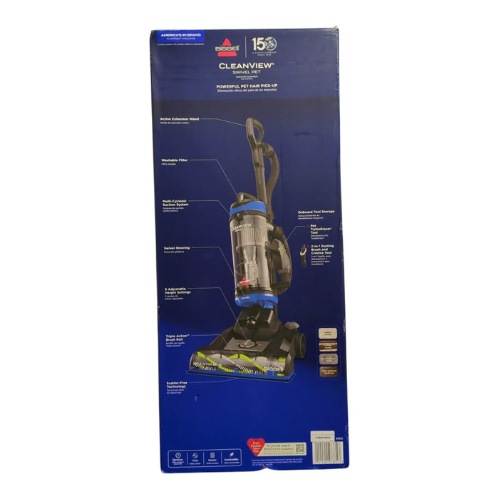 Bissell CleanView Swivel Pet Upright Vacuum with Active Extension Wand