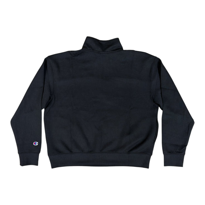 Champion Women's Regular Fit Air Layer Ribbed Quarter-Zip Mock Neck Pullover
