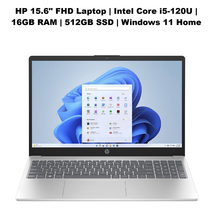 HP 15.6" FHD Touch Laptop | Intel Core i5-1334U | 16GB RAM | 512GB SSD |