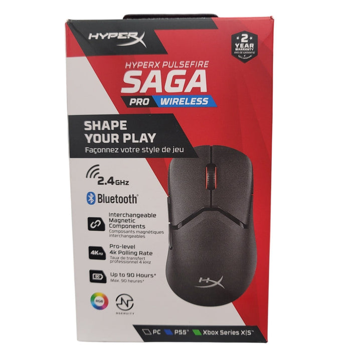 HyperX Pulsefire Saga Pro – Wireless Gaming Mouse for PC, Modular Design,