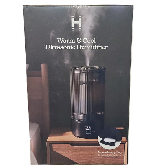 Homedics Ultrasonic Warm & Cool Mist Humidifier, Topfill, 120 Hour Runtime
