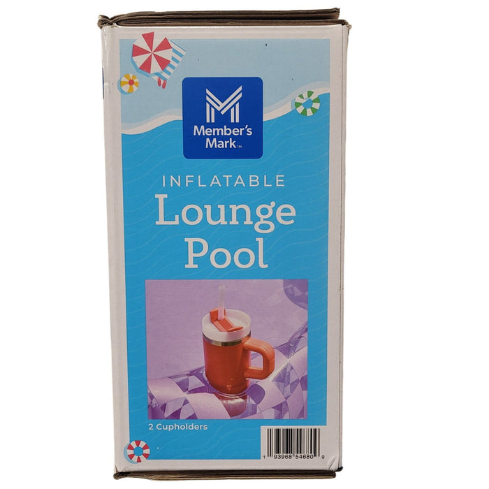 Member's Mark 5.5 ft. Inflatable Lounge Pool with Cupholders, Repair Patch