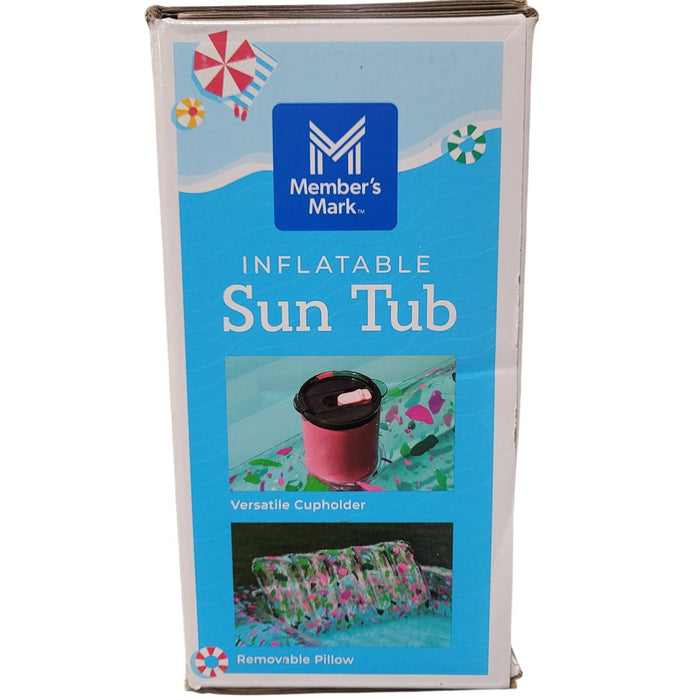Member's Mark 6.7 ft. Inflatable Sun Tub with Removable Pillow, Repair Patch