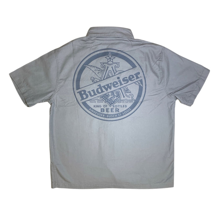 Licensed Men's Button-Up Short Sleeve Collared Workwear Shirt