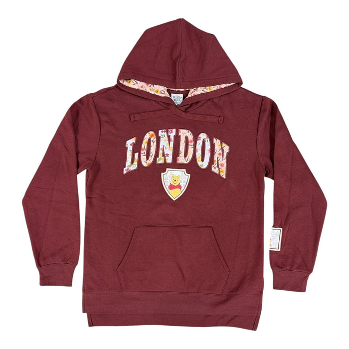 Freeze Women's Relaxed Fit Character Patchwork Destination Brushed Fleece Hoodie