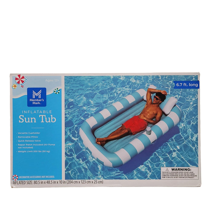 Member's Mark 6.7 foot Inflatable Sun Tub with Removable Pillow