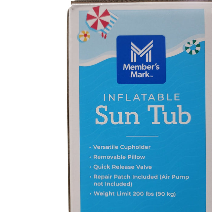 Member's Mark 6.7 foot Inflatable Sun Tub with Removable Pillow