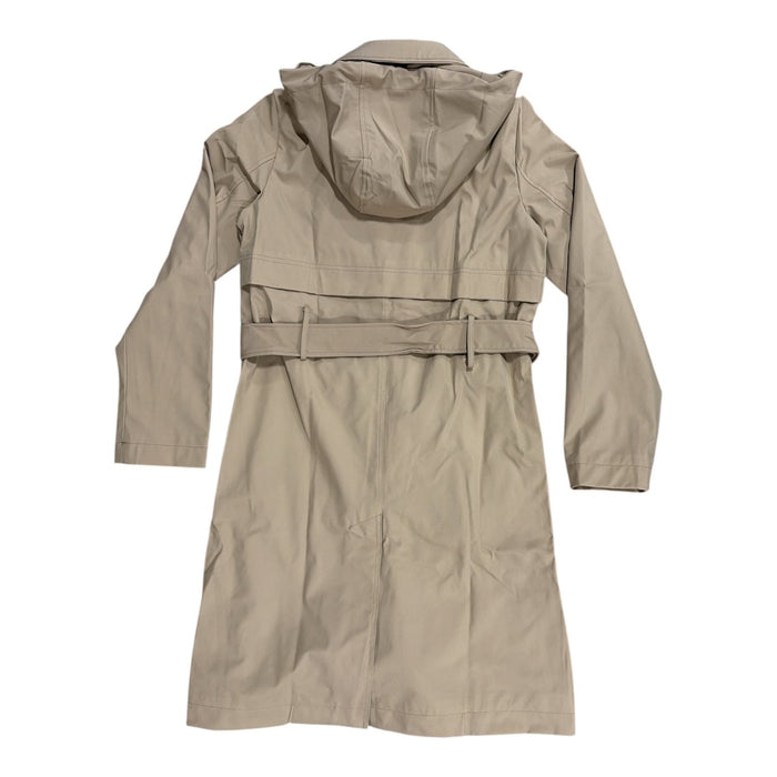 DKNY Women's Classic Fit Single Breasted Hooded Trench Coat