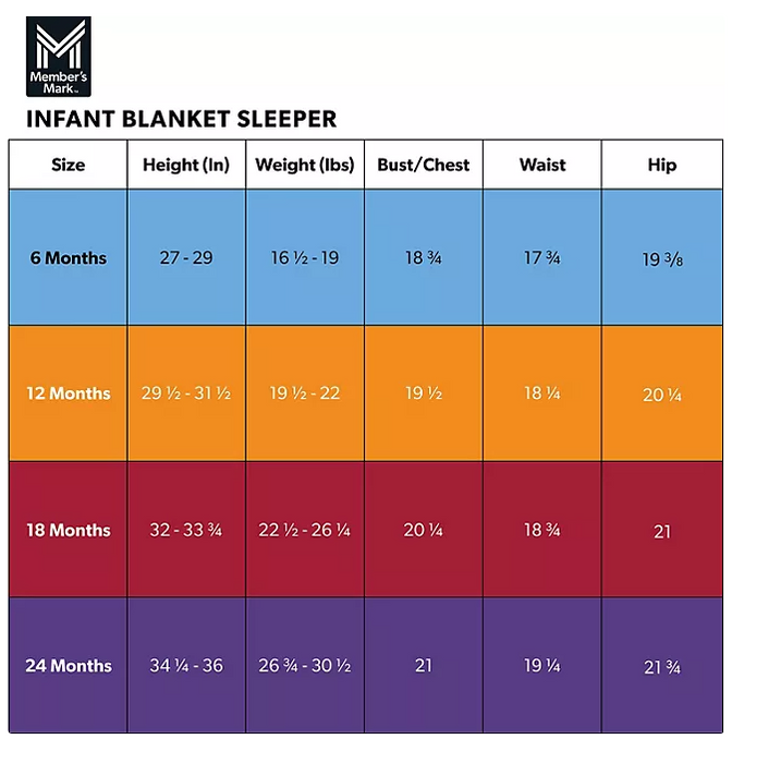 Member's Mark Family Sleep Full Zip Tight Fit Infant Sleeper