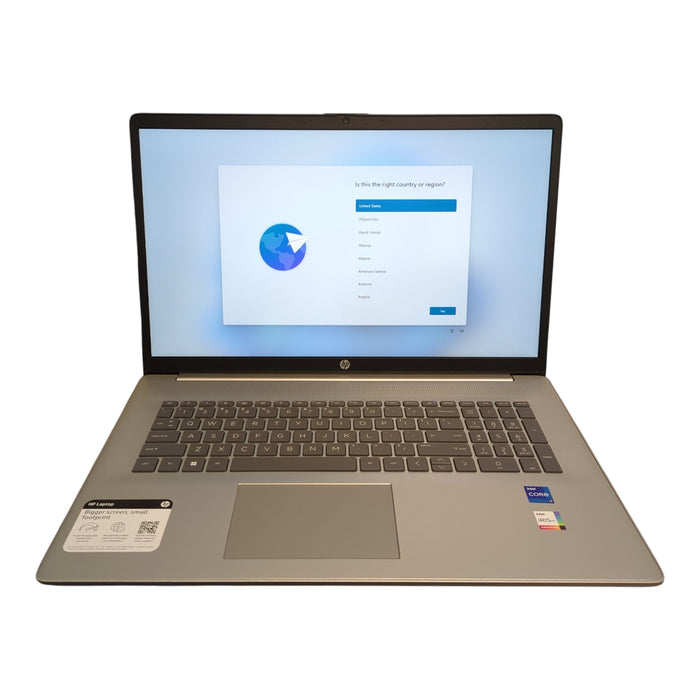 HP Laptop 17.3" Windows 11 Home, Intel Core i7, 16GB RAM, 512GB SSD, 17-cn2070cl
