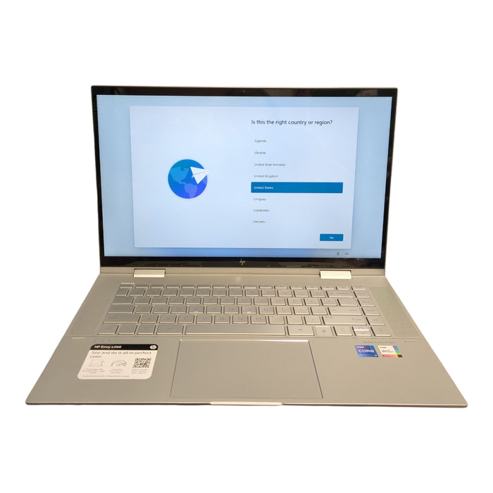 HP Envy Laptop 15.6" Intel i7-1260P Processor, 16GB RAM, 512GB SSD, Intel Iris X