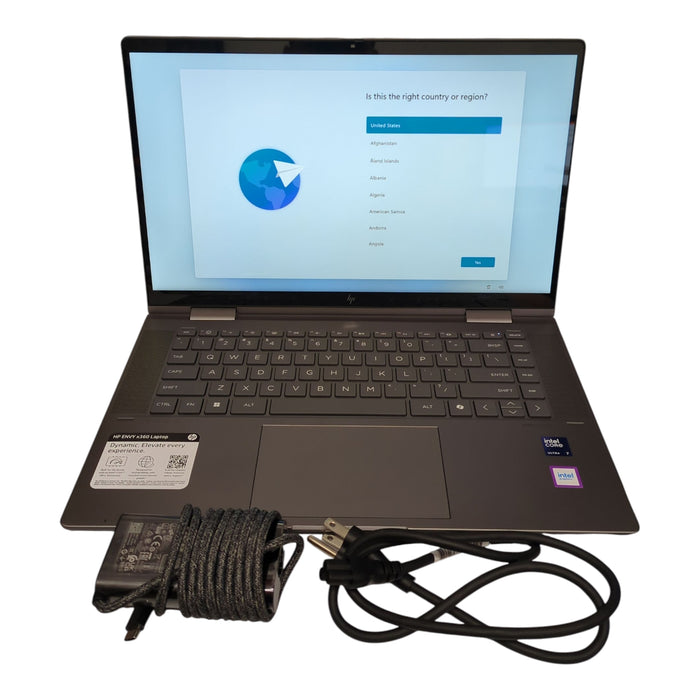 HP Envy x360 Convertible 15.6", Intel Ultra 7, 16 GB LPDDR5, 1 TB SSD, Intel