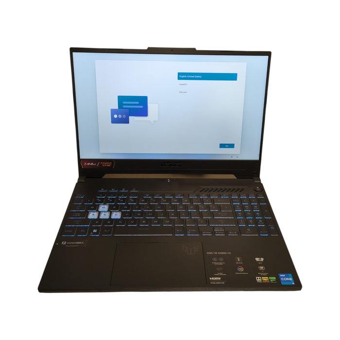 ASUS TUF F15 15.6", Intel i5-12500H, 8GB RAM, NVIDIA GeForce RTX 3050, 512GB SSD