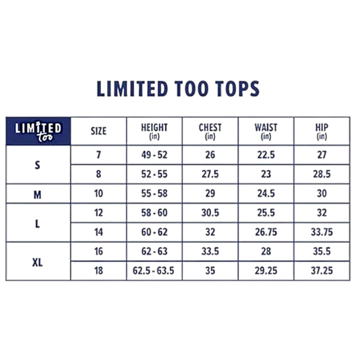 Limited Too Girls Regular Fit Zip & Snap Closure Puffer Jacket