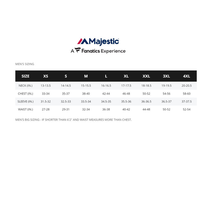 MLB Men's Majestic Crewneck Soft Short Sleeve Graphic T-Shirt