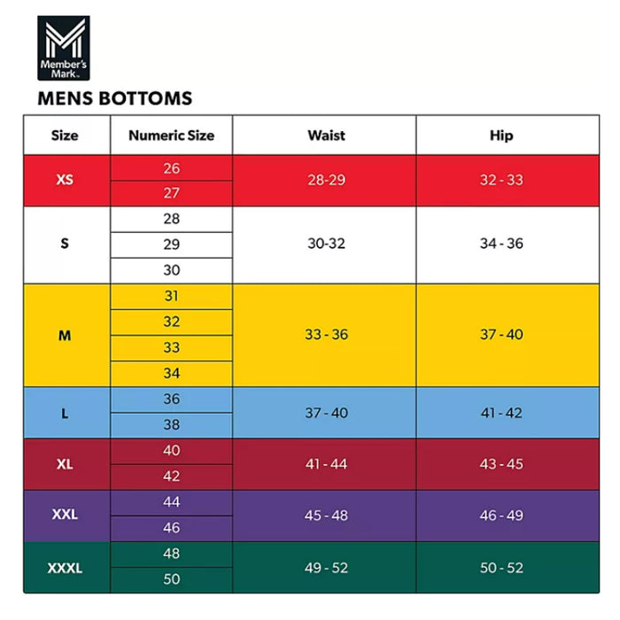 Member's Mark Men's Newport Fleece Zipper Pockets Jogger