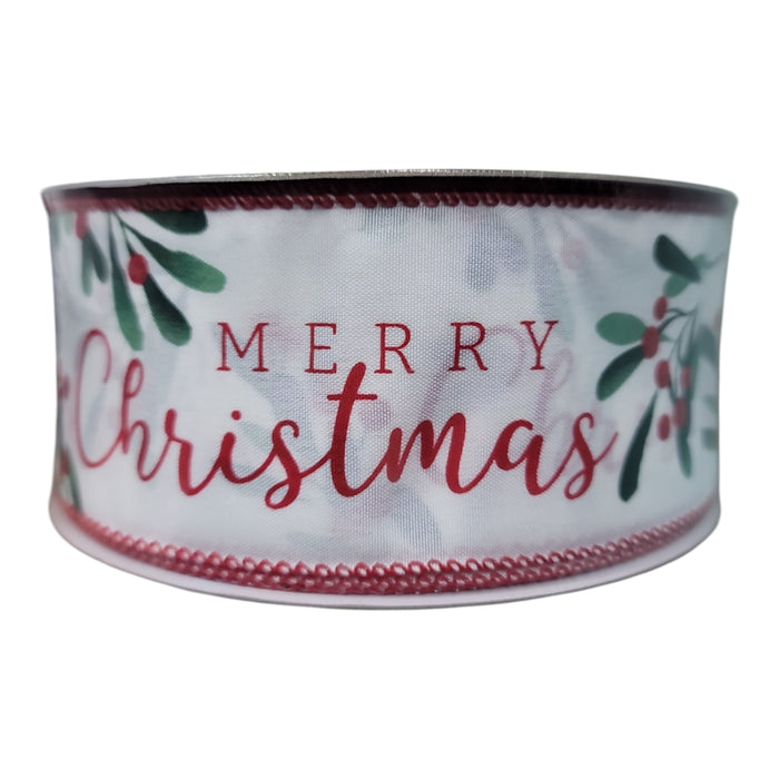 Members Mark 2.5 inch x 50 yards Wired Edge Premium Holiday Ribbon