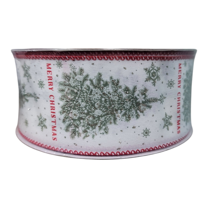 Members Mark 2.5 inch x 50 yards Wired Edge Premium Holiday Ribbon