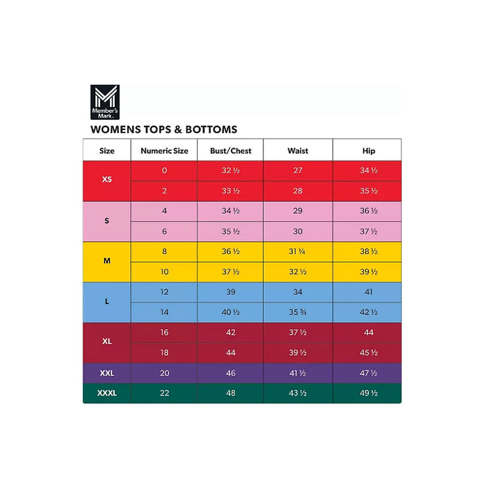 Member's Mark Ladies Essential Short Sleeve Crewneck Tee