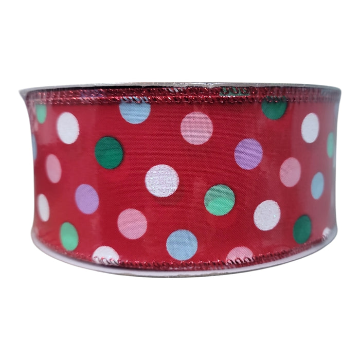 Members Mark 2.5 inch x 50 yards Wired Edge Premium Holiday Ribbon