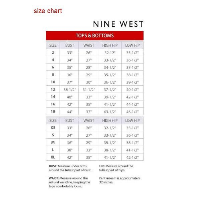 Nine West Women's Gramercy Slim Fit Pockets Crop Pant