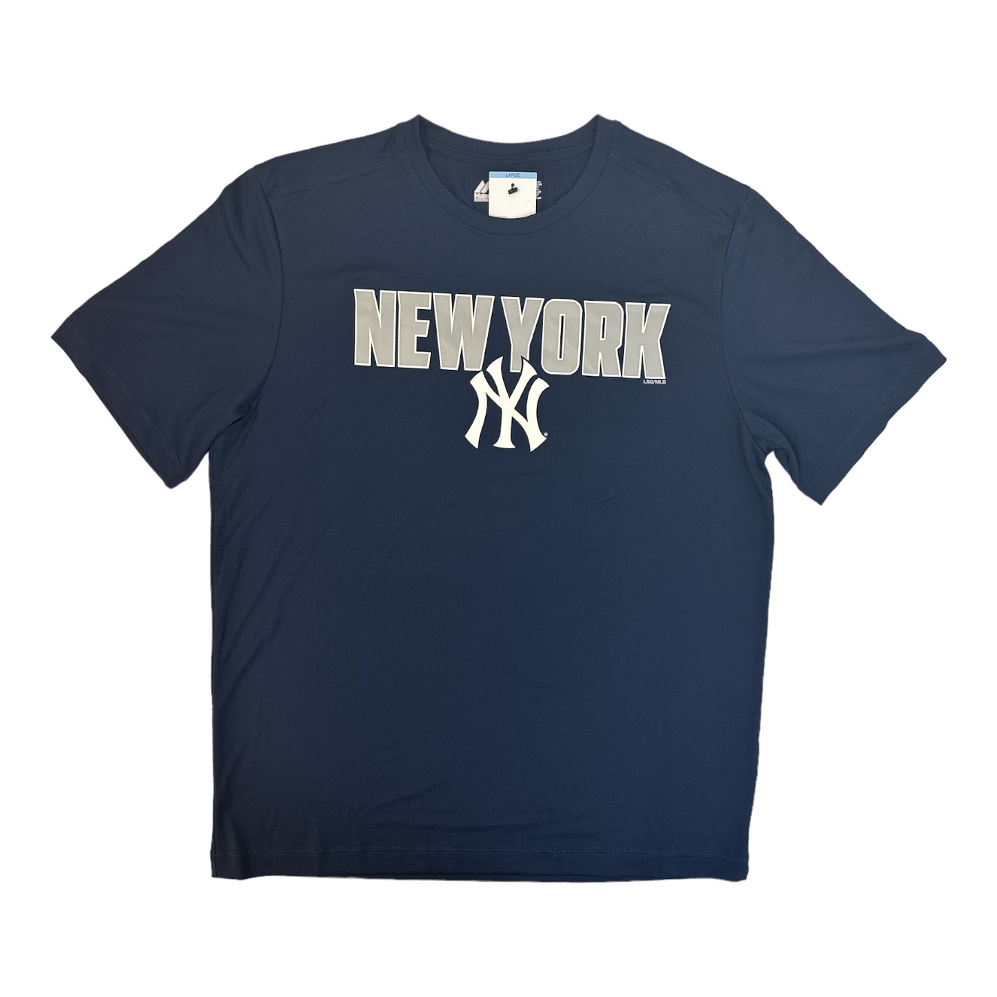 Majestic Men's Cool Base NY Yankees Short Sleeve Crewneck Evolution Tee