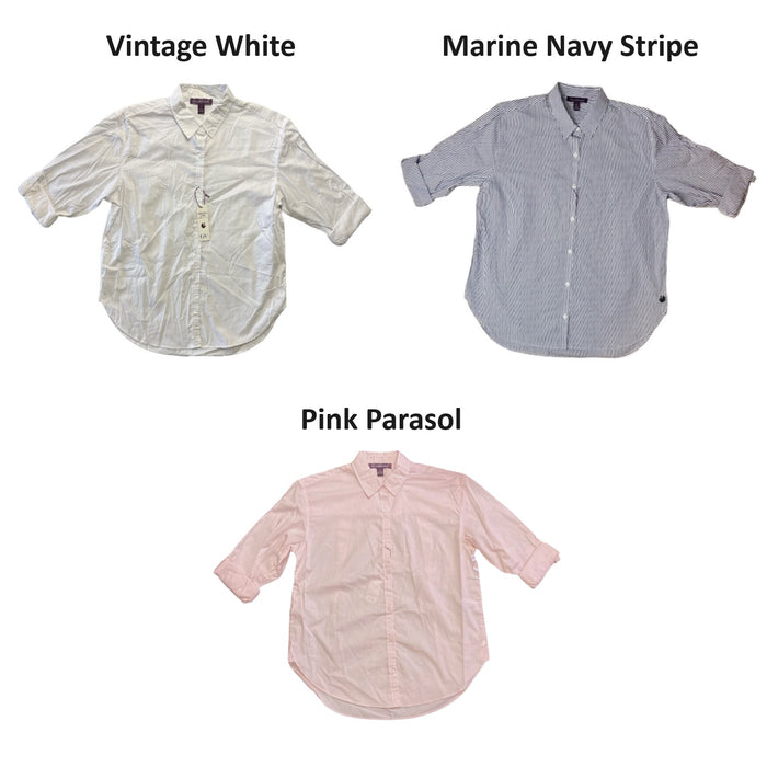Gloria Vanderbilt Women's Wrinkle Resistant Button-Down Amanda Top