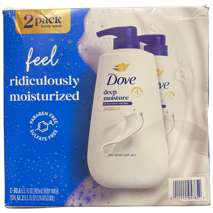Dove Deep Moisture Renewing Body Wash, 30.6 fl.oz, 2ct